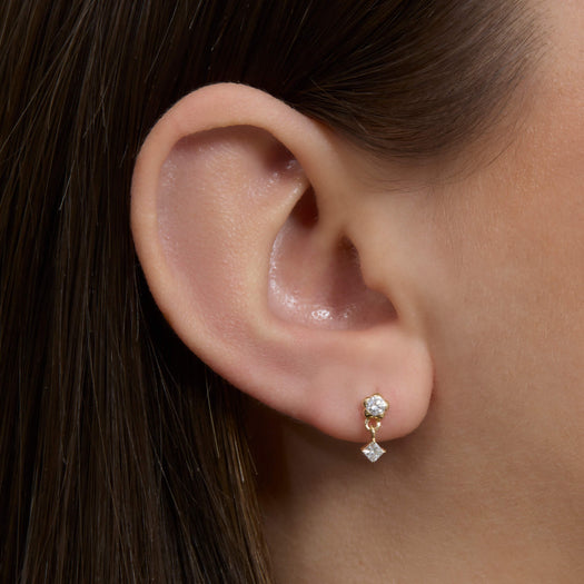 Stone And Strand LAB-Created Nash Diamond Earrings