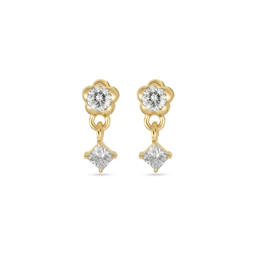 stone and strand LAB-Created Nash Diamond Earrings