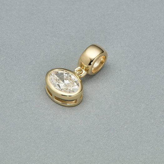 Stone And Strand LAB-Created Oval Diamond Charm
