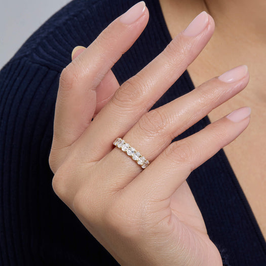 Stone And Strand LAB-Created Oval Eternity Band