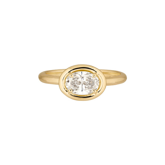 stone and strand LAB-Created Oval Icon Pinky Ring