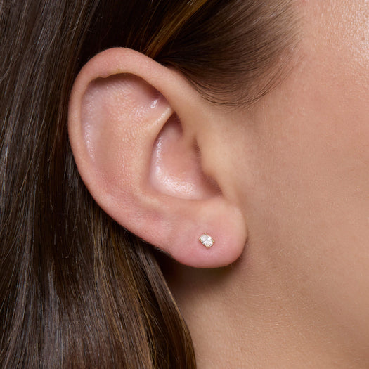 Stone And Strand LAB-Created Oval Treasure Stud