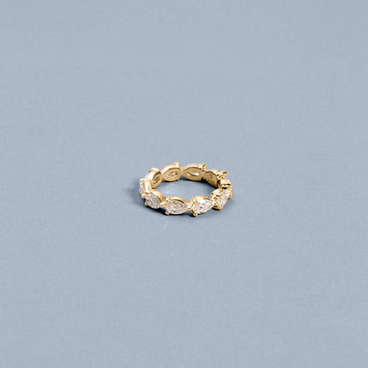 Stone And Strand LAB-Created Pear Eternity Band