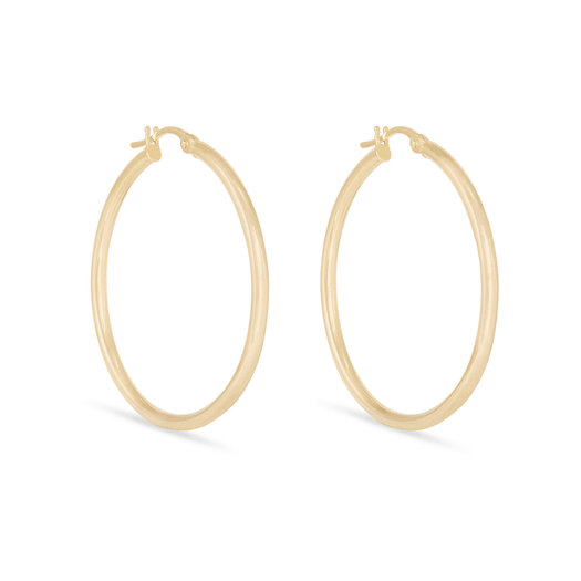 Stone And Strand Large Classic Hoops