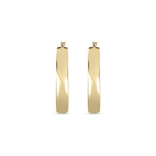 Stone And Strand Large Gold Glider Hoops