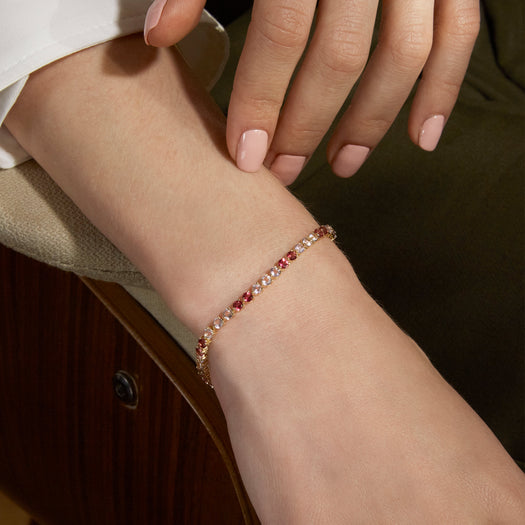 Stone And Strand Lavender Haze Tennis Bracelet