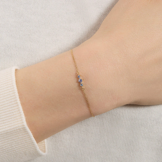 Stone And Strand Le Bleu Slider Bracelet
