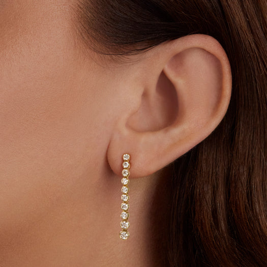 Stone And Strand Let It Slide Tennis Earrings
