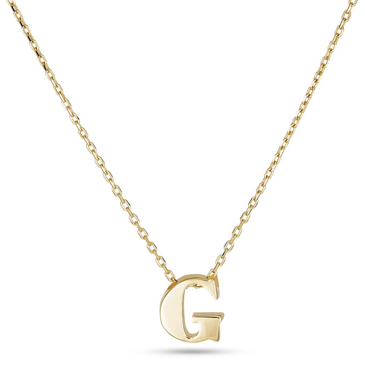 stone and strand Letterpress Initial Necklace