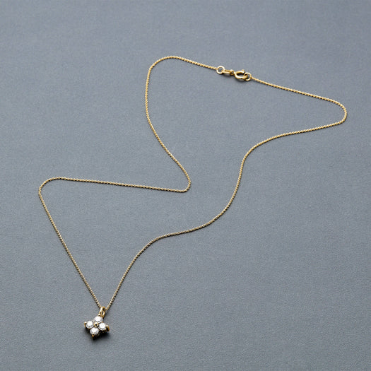 Stone And Strand Luckiest Clover Diamond Choker