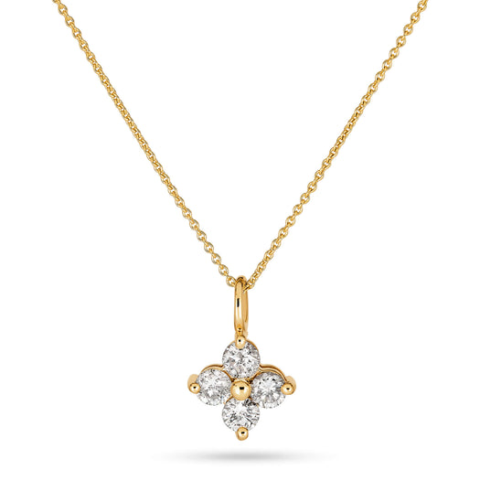 stone and strand Luckiest Clover Diamond Choker
