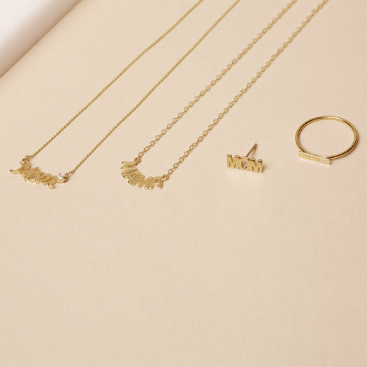 Stone And Strand Mama Bar Ring With Diamond