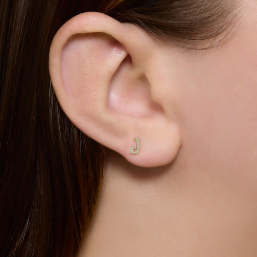 Stone And Strand Marais Gold Initial Stud