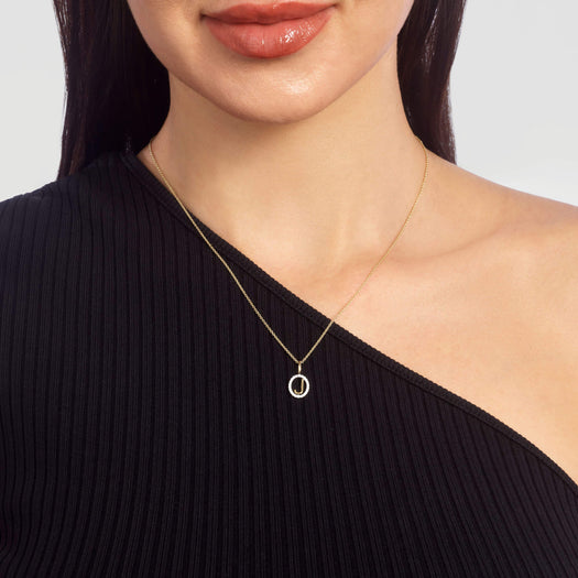 Stone And Strand Marquee Diamond Initial Necklace