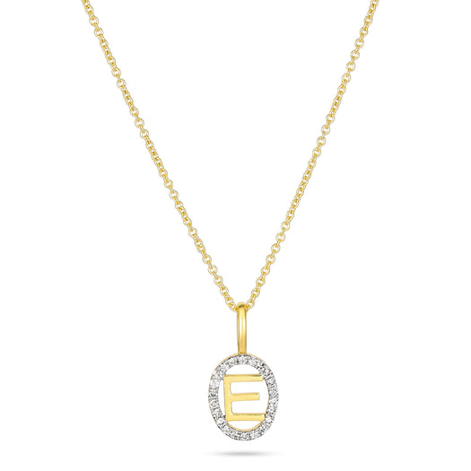 stone and strand Marquee Diamond Initial Necklace