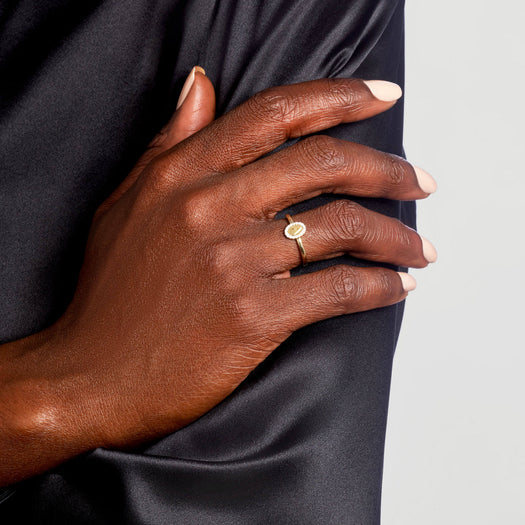 Stone And Strand Marquee Diamond Initial Ring