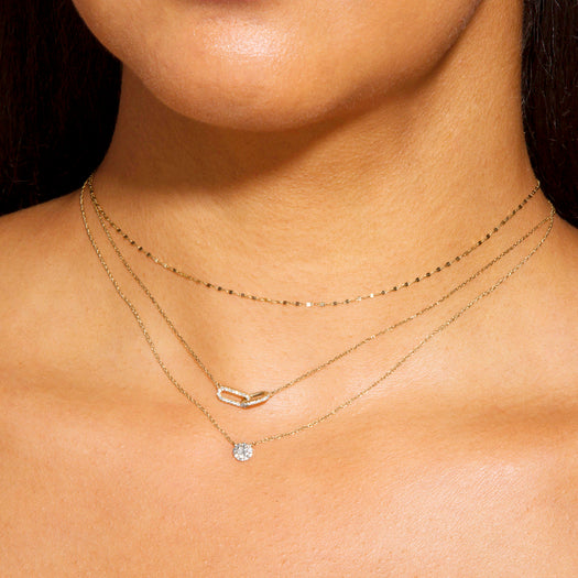 Stone And Strand Medium Diamond Linked Up Necklace