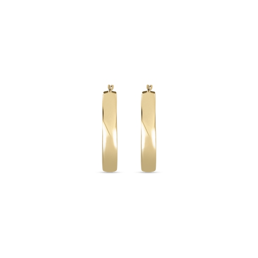 Stone And Strand Medium Gold Glider Hoops