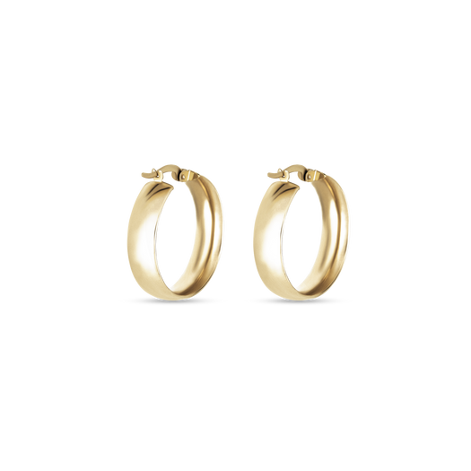 Stone And Strand Medium Gold Glider Hoops