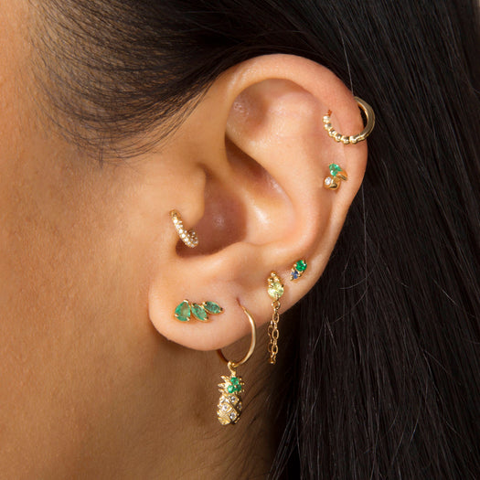 Stone And Strand Medium Green With Envy Studs