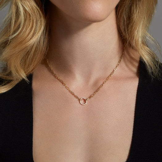 Stone And Strand Medium Pop And Lock Pavé Halo