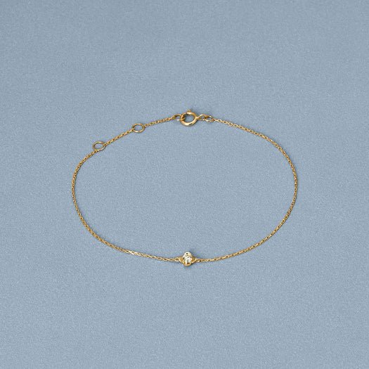 Stone And Strand Mini Diamond Clover Bracelet