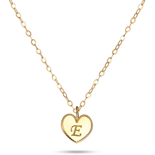 stone and strand Mini Heart Medallion Necklace