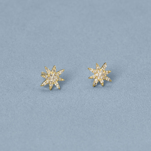 Stone And Strand Mini Pave Northern Star Studs