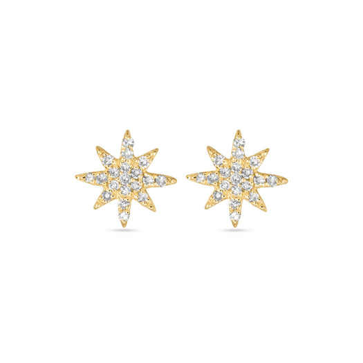 stone and strand Mini Pave Northern Star Studs