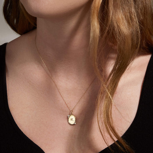 Stone And Strand Mirror Mirror Initial Necklace