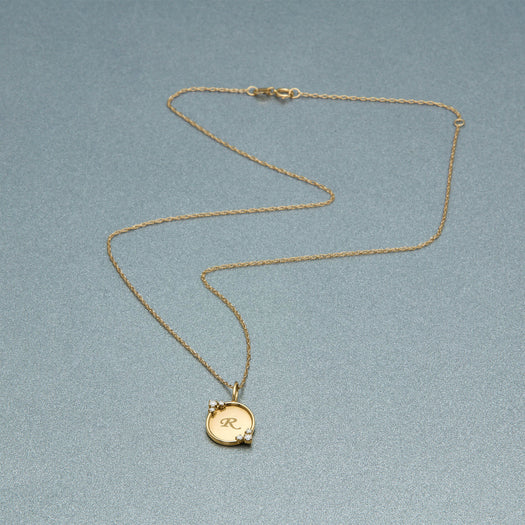 Stone And Strand Mirror Mirror Initial Necklace