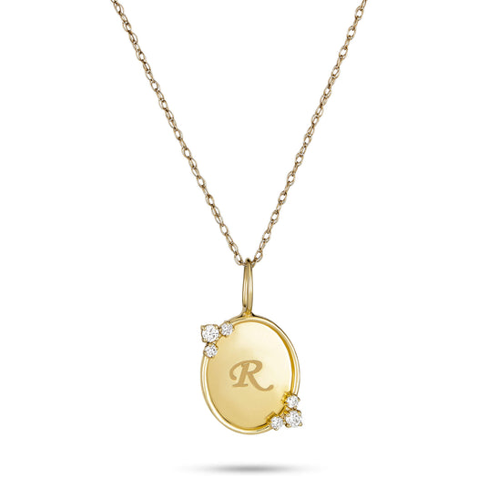 stone and strand Mirror Mirror Initial Necklace