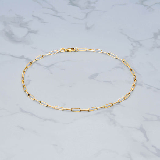 Stone And Strand Paperclip Anklet