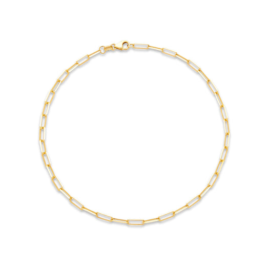 stone and strand Paperclip Anklet
