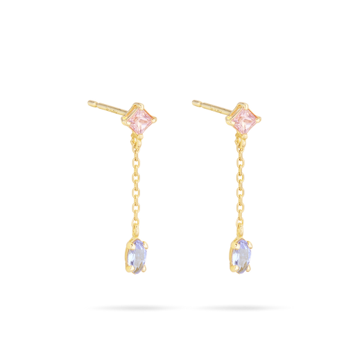 Stone And Strand Pastel Drop Earrings