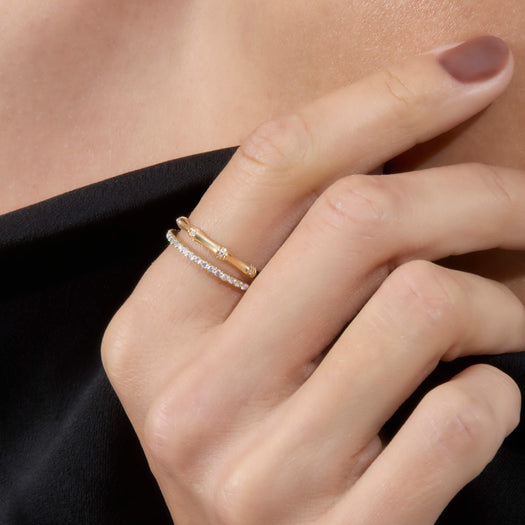 Stone And Strand Pave Bamboo Eternity Ring