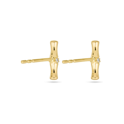 Stone And Strand Pave Bamboo Studs