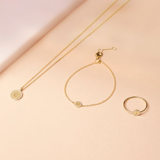 Stone And Strand Pave Diamond Disc Ring