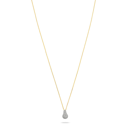 Stone And Strand Pave Diamond Droplet Necklace
