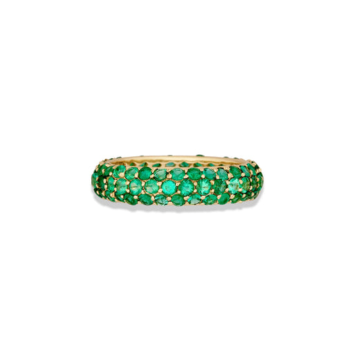 stone and strand Pave Emerald Cigar Band