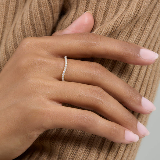 Stone And Strand Pave Merge Ring