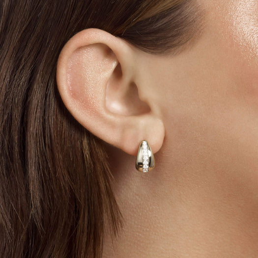 Stone And Strand Pave Pistachio Huggies