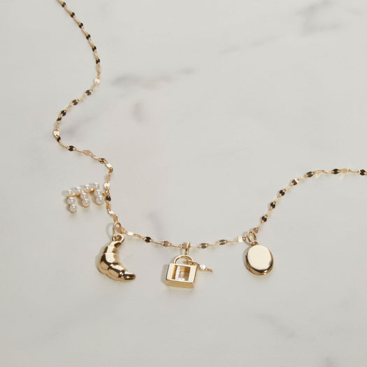 Stone And Strand Pearly Initial Necklace