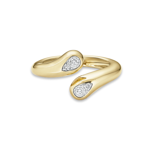 stone and strand Perfect Pear Diamond Hug Ring