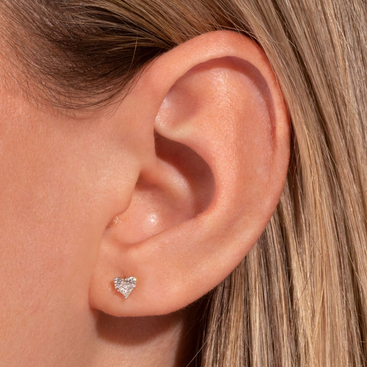 Stone And Strand Piece Of My Heart Studs