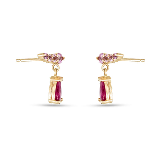 Stone And Strand Pink Power Climber Earrings