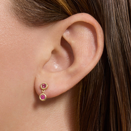 Stone And Strand Pink Power Drop Earrings