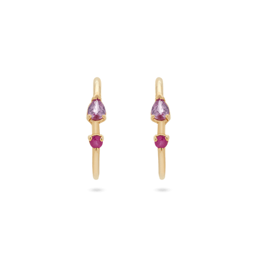 Stone And Strand Pink Power Hoops