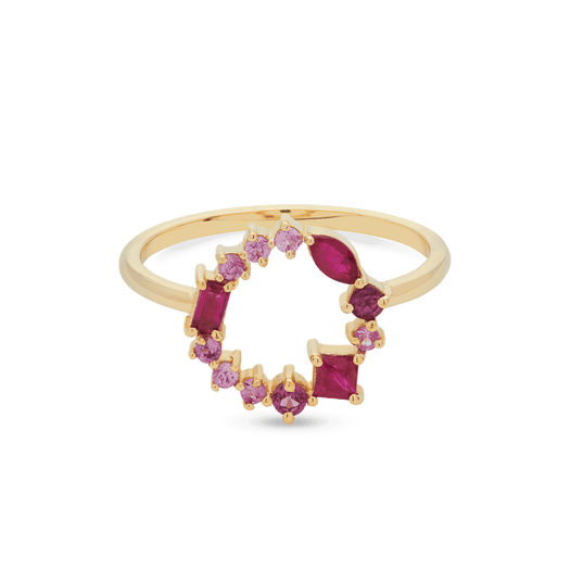 stone and strand Pink Power Open Circle Ring