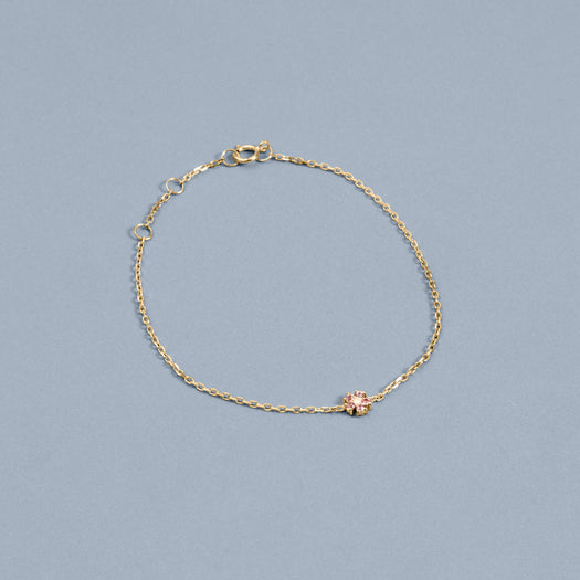 Stone And Strand Pink Sapphire Flower Bracelet